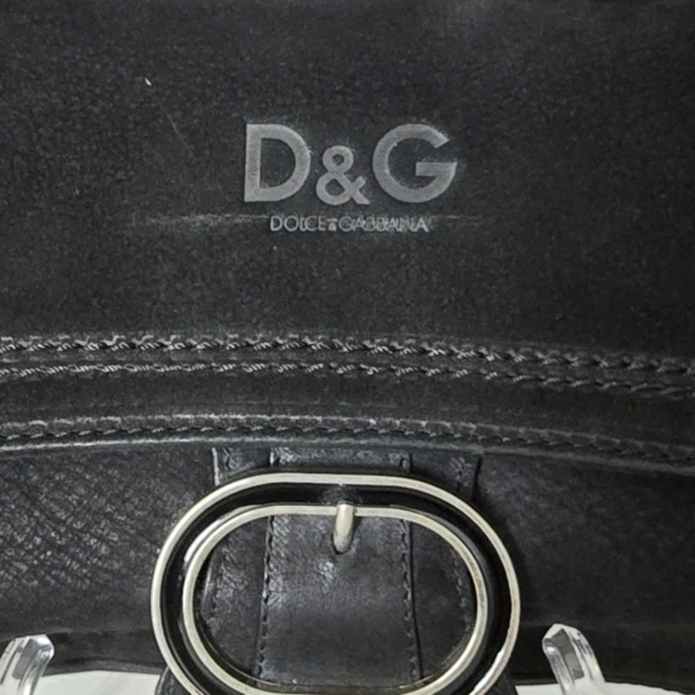 Dolce & Gabbana Black Suede Leather Handbag - Picture 2 of 12